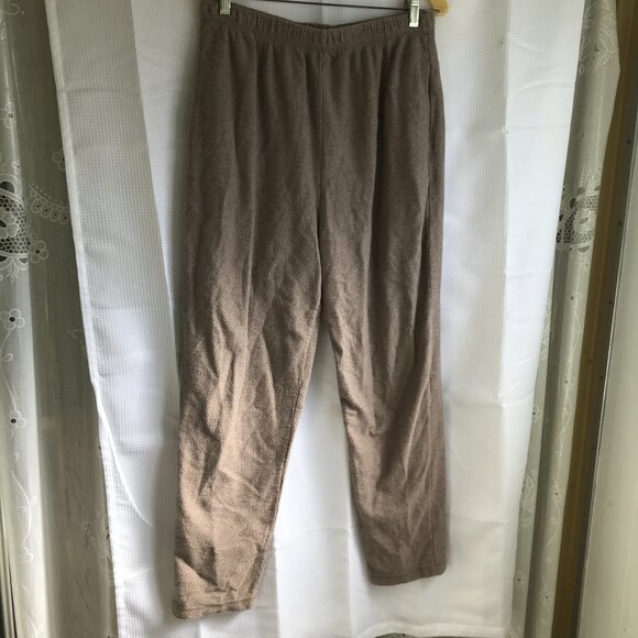 Liz Claiborne elastic waist pull-on pants, 100% cotton, size large - Picture 1 of 4